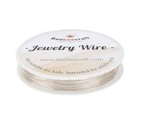 Beebeecraft 21 Gauge 65.62 Feet Brass Round Wire Artistic Craft Beading Wrapping Wire for DIY Bracelet Necklace Earring Jewelry Making