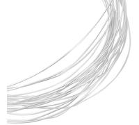 Beebeecraft 29 Gauge/0.3mm 925 Sterling Silver Wire 3M Dead Soft Round Craft Jewelry Wire with 2Pcs Suede Polishing Cloth for Wire Wrap DIY Jewellery Bracelets Earrings Making