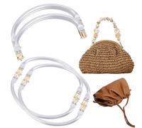 Beebeecraft 2Pcs Purse Frame Aluminum U-Shaped Purse Hardware with Frame Kiss Lock for DIY Bag Making Supplies Sewing Bag Clutch Crafts