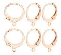 Beebeecraft 50Pcs Leverback Earring Hooks, Golden 304 Stainless Steel French Hook Earring Findings Huggie Hoop Earring Findings Ear Wire Lever Back Earwire for Jewellery Making Diy Craft