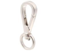 Beebeecraft 925 Sterling Silver Keychain Clasp Swivel Spring Key Ring Lobster Clasp Clip Hook Carabiner Buckle for DIY Crafts Making Finding