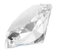 Beebeecraft Large Glass Diamond Clear Crystal Diamond Jewel Paperweight Centerpieces 78mm Wedding Christmas Party Favors Table Home Decor