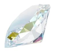 Beebeecraft Large Glass Diamond Crystal AB Colorful 78mm Diamonds Decorations Jewel Paperweight Suncatcher Wedding Birthday Party Favors Table Home Decor
