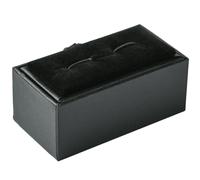 Beebeecraft Paper Cardboard Cufflink Boxes with Sponge 8.5x4.5x3.5cm Black Rectangle Cuff Links Storage Box for Jewellery Display Tie Clip Holder Packaging Case Organizer Father's day