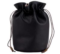 Beebeecraft PU Leather Coin Pouch Medieval Drawstring Bag Purse Vintage Middle Ages Portable Renaissance Dice Bag for Cosplay Reenactment Change Holder Organizer Men Women Black 6.7 x 6.9 inch