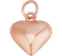 Beebeecraft Rose Gold Heart Charm for Jewelry Making 3D Puffy Small Heart Shaped Love Charm for Necklace Bracelet DIY Craft