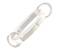 Beebeecraft Silver Spring Gate Ring 925 Sterling Silver Necklace Spring Clasp Clip Snap Carabiner for Bracelet Jewelry Making Keychain DIY Crafts Supplies