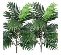 Beebel Artificial Palm Tree 30" Tall UV Resistant Tropical Areca Faux Plants Monstera Leaves Floral Arrangement Safari Leaves Party Suppliers Decorations