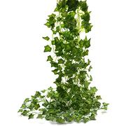 Beebel Ivy Garland 85Ft 12 Strands Artificial Fake Ivy Leaves Greenery Leaves Hanging Vines Plant Leaves Garland Home Garden Poison Ivy Costume