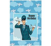 Beebooh Airline pilot birthday card