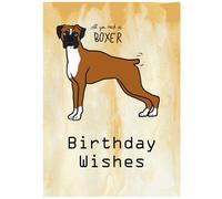 Beebooh Boxer dog birthday card