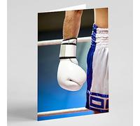 Beebooh cards boxer in boxing ring birthday card