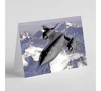 Beebooh cards Lockheed SR-71 Blackbird jet plane aircraft birthday card