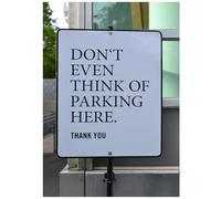 Beebooh Don't even think about parking here blank card