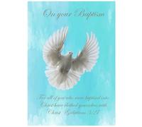 Beebooh Dove scripture Baptism card