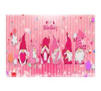 Beebooh Gnomes pink striped Valentine card