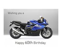 Beebooh motorbike 60th birthday card