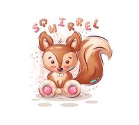 Beebooh Squirrel birthday card