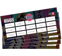 BeeBox Music Match Bingo Game Tickets, 120 Tickets Per Pack (90's (Vol2))