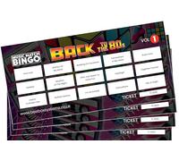 BeeBox Music Match Bingo Game Tickets, 120 Tickets Per Pack (Back to the 80's Vol1)