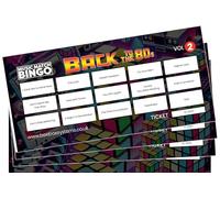 BeeBox Music Match Bingo Game Tickets, 120 Tickets Per Pack (Back to the 80's (Vol2))
