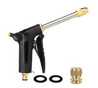 BEEBTBMAKE Upgrade Garden Hose Nozzle sprayer, Metal Adjustable High Pressure Hose Nozzle for washing, cleaning, watering,showering,Outdoor Gardening