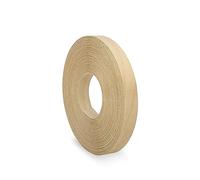 Beech Edging 19 mm x 7.5 m Pre Glued Adhesive Real Wood Veneer Edge Banding Tape Kitchen Cabinet Repair Worktop Laminate Shelf Table Door Cupboard Plywood Formica Chipboard Furniture Strip Wood Trim
