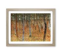 Beech Grove Forest Vol.2 By Gustav Klimt Classic Painting Framed Print | A3 Oak Framed Wall Art | Ready to Hang | Classic Landscape Picture | Living Room Bedroom Lounge Office