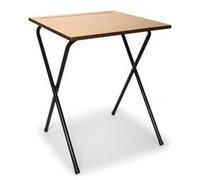 Beech MDF Edge Folding Exam Desk 600x600mm- TC66ED-PREM-720-NS