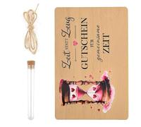 Beech Money Gift, 1 Piece, Wooden Craft with Jute, Funny Money Gift, Personal Keepsake, Suitable for Birthday, Wedding, Youth Initiation, Graduation, Travel, Attention for Loved Ones