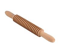 Beech Wood 7mm Fettuccine Pasta Cutter Noodle Lattice Roller Docker Dough Cutter Wooden Rolling Pin Spaghetti Pasta Maker Beechwood Noodle Cutter Rolling Pin Kitchen Cooking Tools