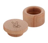 Beech Wood Baby Tooth Keepsake Box with Ring and Hair Storage