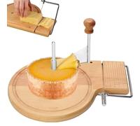 Beech Wood Cheese Curler, Cheese Slicer & Cheese Cutter, Hard & Soft Cheese Shaver with Adjustable Thickness, for Tete de Moine, Girolle, and Chocolate Shaving Machine