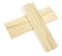 Beech Wood Dowels Smooth Rod Pegs, 100 Pcs Wood Dowel Rods/Wooden Poles, 3mm x 20cm Unfinished Natural Wood Dowel Rods Hardwood Sticks for Crafts and DIY