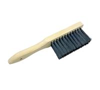 Beech Wood Hand Brush&Natural Solid Wooden Round Handle Brushes Household Cleaning Brush for Fireplace Tool,Sofa Bed,Hearth Tidy Car Home Counter Workshop Woodworking (Yellow)