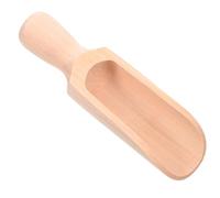 Beech Wood Salt Spoon Long Handle for Seasoning Mixes Tea Service | Smooth Polished Surface, Gentle on Containers, Simple Design for Families, Hotels and Daily Kitchen Use