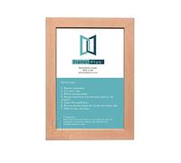BEECH WOODEN EFFECT PICTURE PHOTO FRAMES SIZE: 80cm x 60cm, PORTRAIT OR LANDSCAPE READYMADE