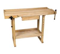 Beech Workbench - wood - L1350 x W900 x H620 mm SIP Brown One Size