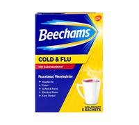 Beechams Cold & Flu Hot Blackcurrant 5 Sachets