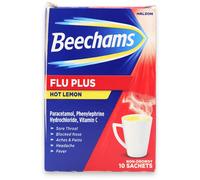 Beechams Flu Plus Hot Lemon 10 Sachets