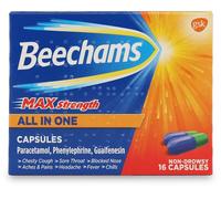 Beechams Max Strength All in One 16 Capsules