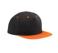 Beechfield - 5 Panel Contrast Snapback - Black/Orange