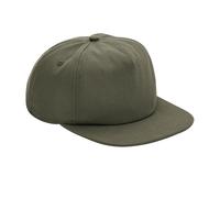 Beechfield Men's 5 Panel Cotton Cap in Dark Olive Beechfield Dark Olive One Size