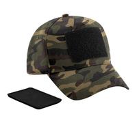Beechfield 5 Panel Removable Patch Baseball CapOne Size Jungle Camo BC5054