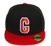 Beechfield ABC Letter Snapback Cap in Red black / White with letters A to Z 23 (G)