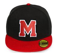 Beechfield ABC Letter Snapback Cap in Red Black/White with Letters A to Z 23 (M)