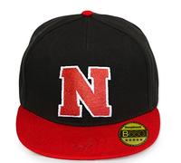 Beechfield ABC Letter Snapback Cap in Red black / White with letters A to Z 23 (N)