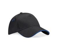 Beechfield Adjustable Unisex Baseball Cap Contrast Colour Sandwich Peak Hat
