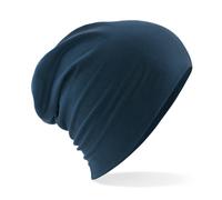 Beechfield Adult Beechfield Cotton-Rich Hemsdal Slouch Beanie {BC368} - Navy Blue