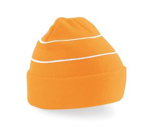 Beechfield Adult Beechfield Enhanced Viz Knit Beanie {BC042} - Orange/Reflective